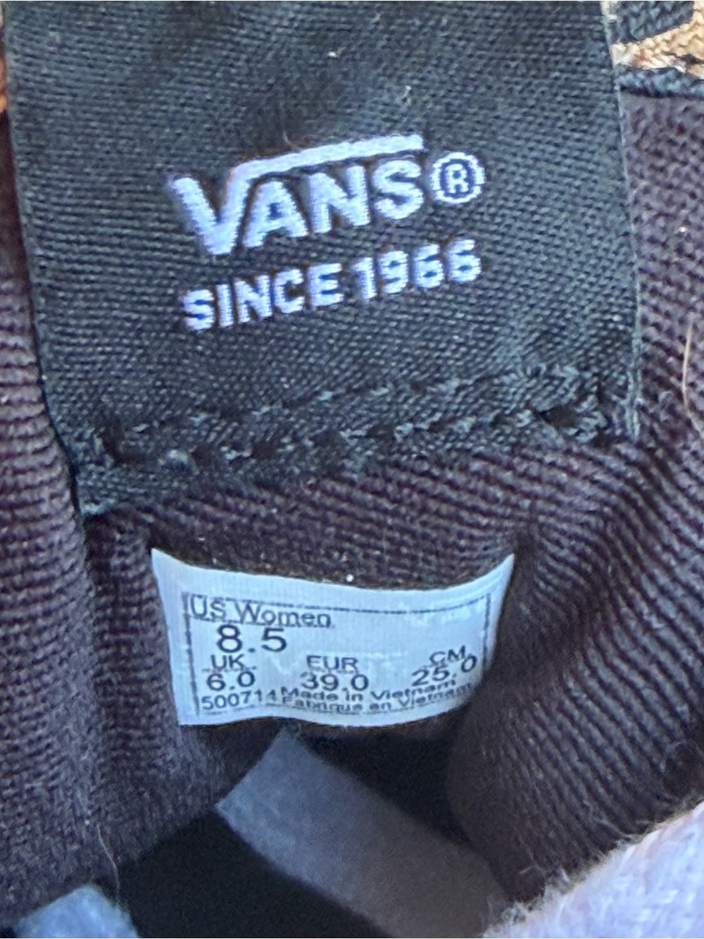 Vans Sport Vulc Women’s Sz 8.5 Lace Up VN0A5ELC36I Cheetah Print Skate Shoes X1 - Picture 7 of 14
